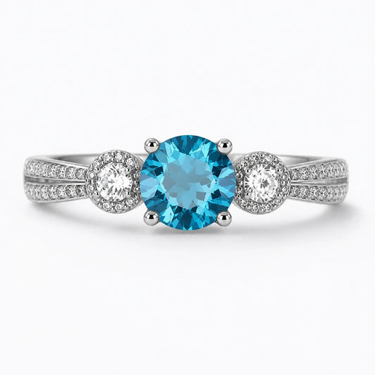 Timeless Trio Crystal Ring studio product photo