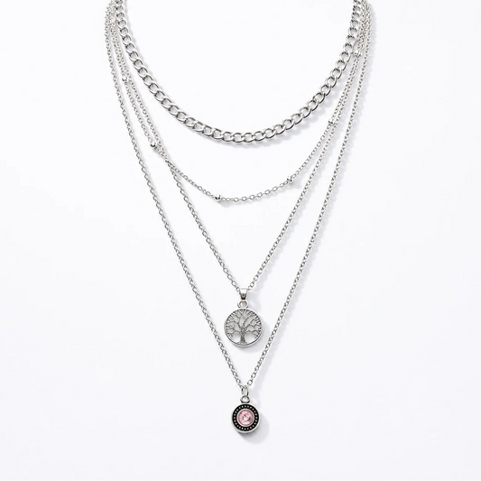 Tree of Life Crystal Jewelry Set studio product photo
