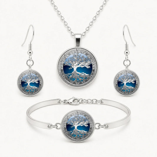 Tree of Life Renewal Jewelry Set studio product photo