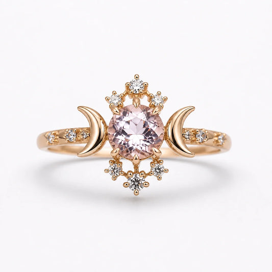 Triple Goddess Star Crystal Ring studio product photo