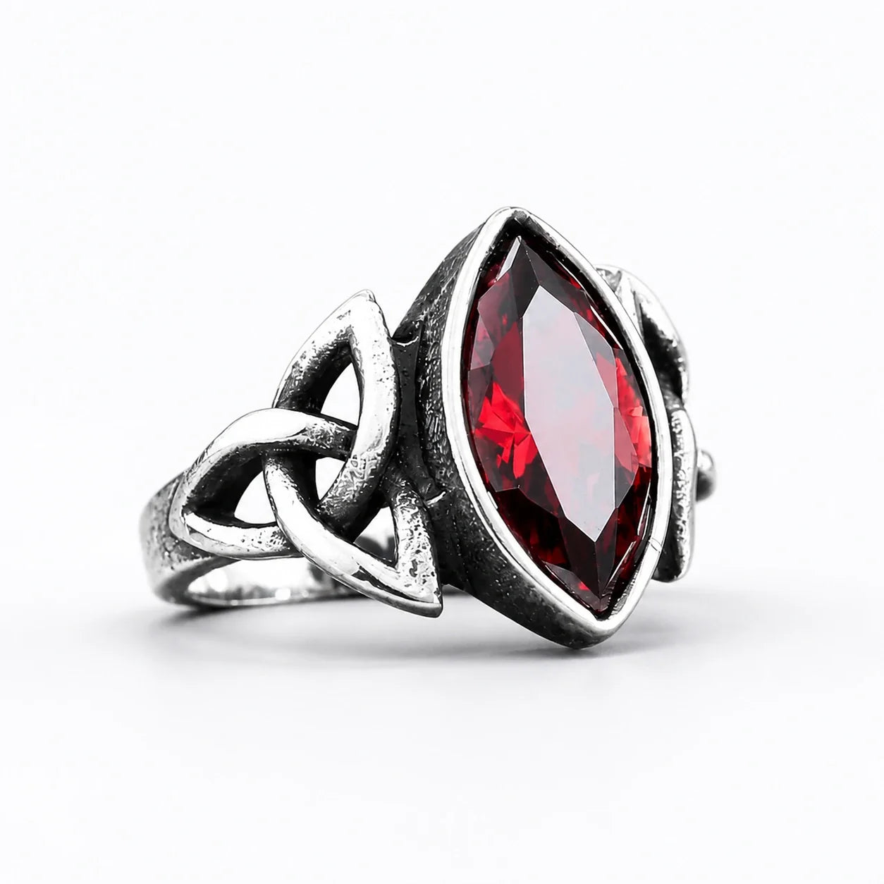 Triquetra Crystal Ring studio product photo