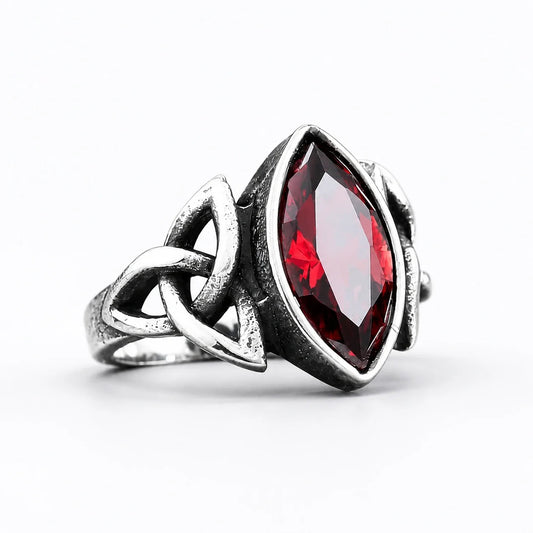 Triquetra Crystal Ring studio product photo