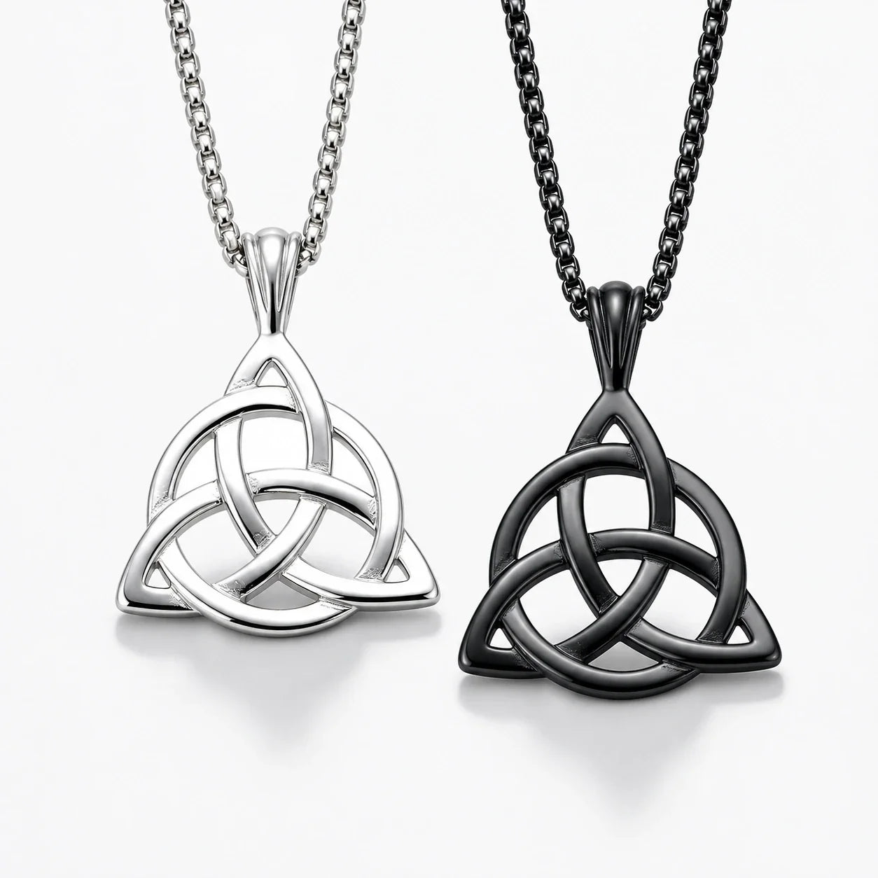 Triquetra Knot Necklace studio product photo
