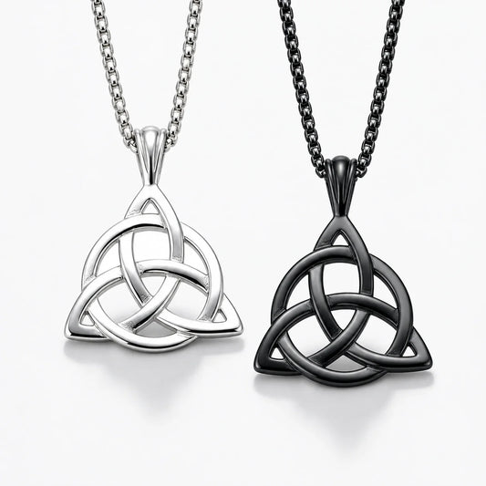 Triquetra Knot Necklace studio product photo