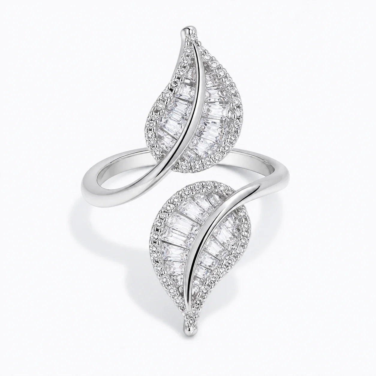 Twinleaf Crystal Ring studio product photo