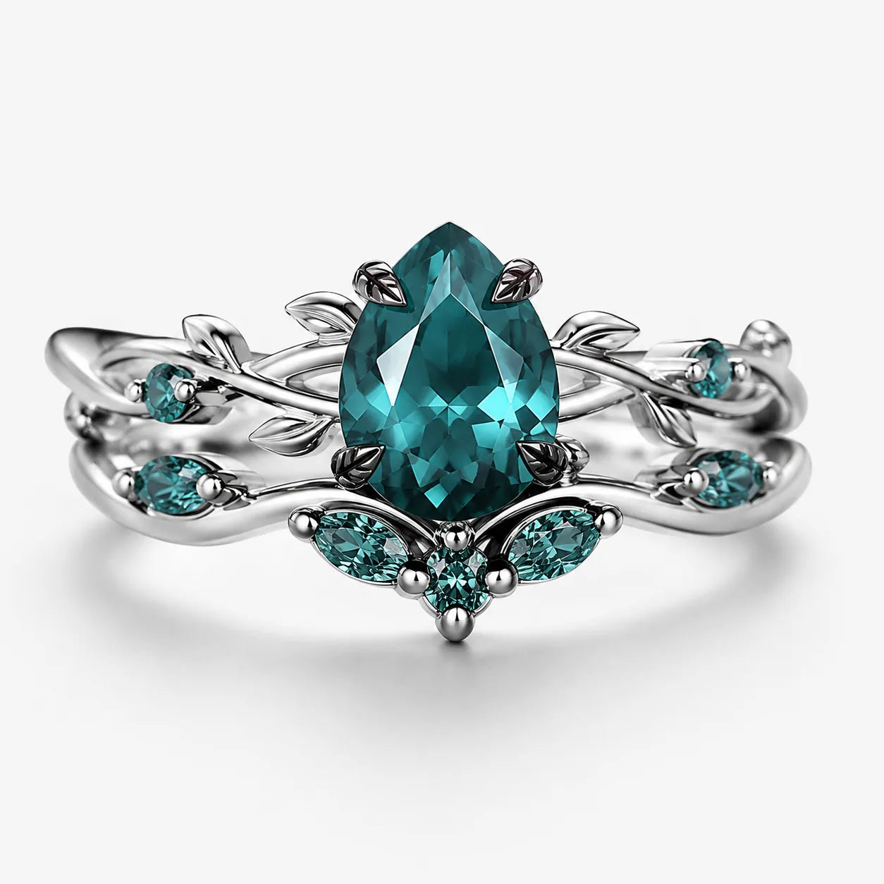 Verdant Grove Crystal Ring