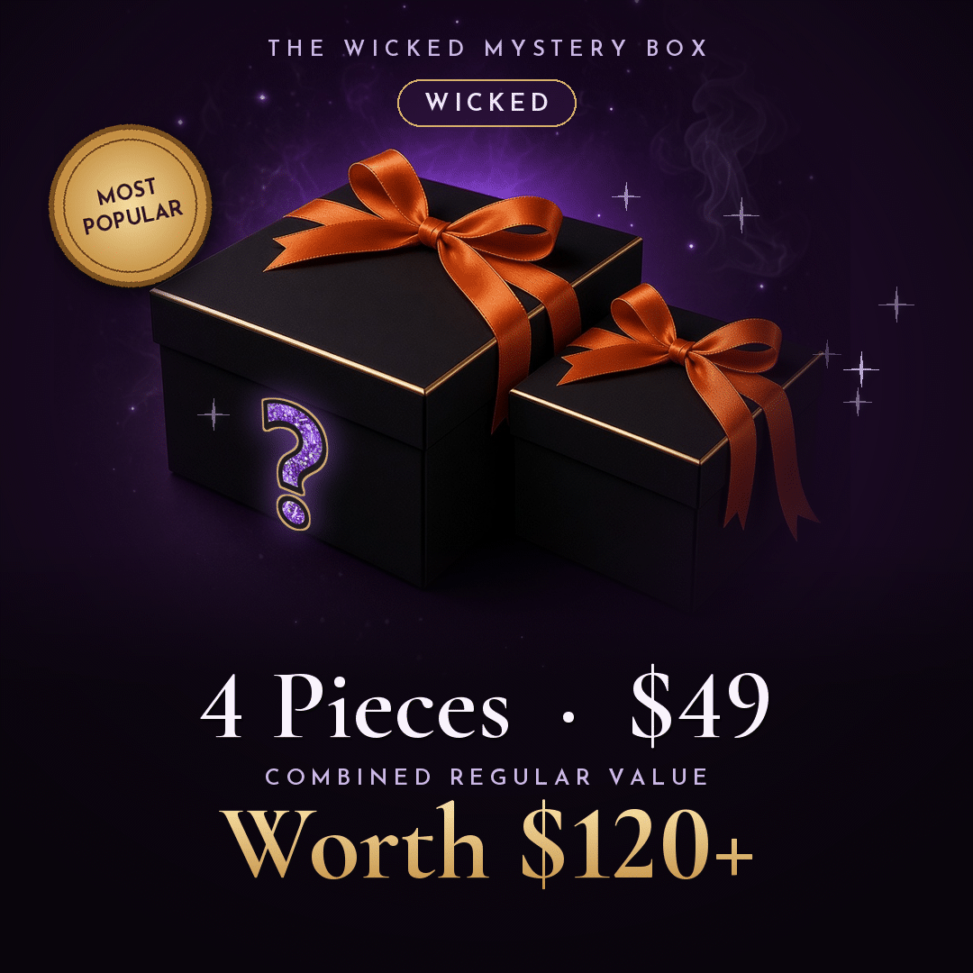 The Wicked Mystery Box, Wicked (most popular): 4 surprise pieces for $49, worth $120+