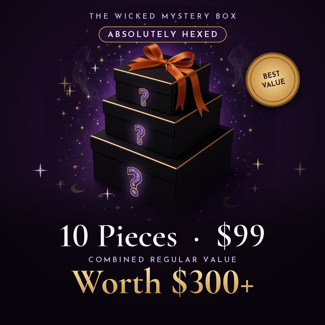 The Wicked Mystery Box, Absolutely Hexed (best value): 10 surprise pieces for $99, worth $300+