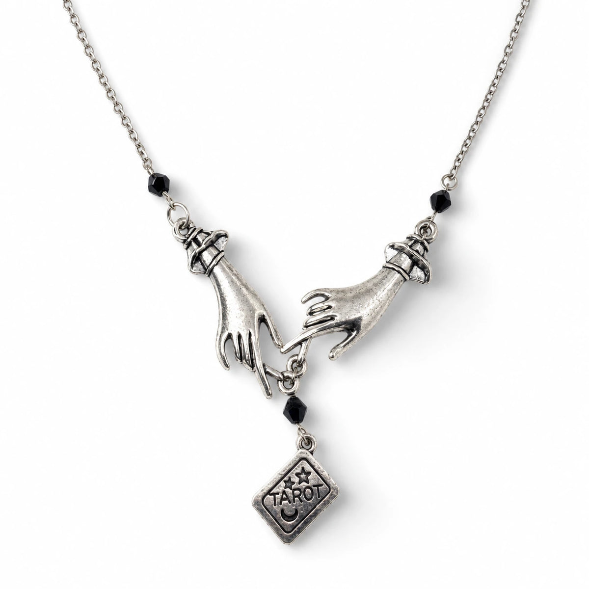 Witch Hand Tarot Necklace studio product photo