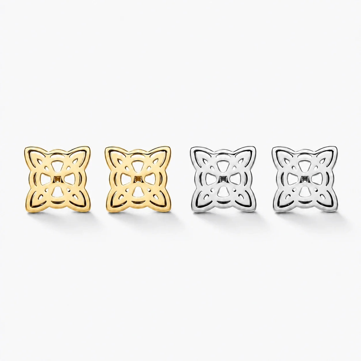 Witches Knot Stud Earrings studio product photo
