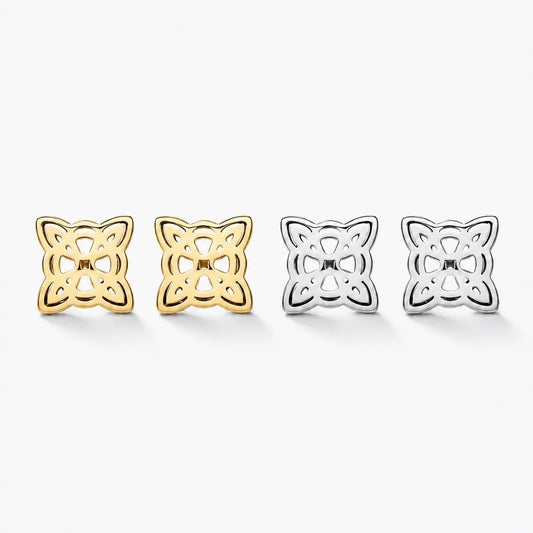 Witches Knot Stud Earrings studio product photo