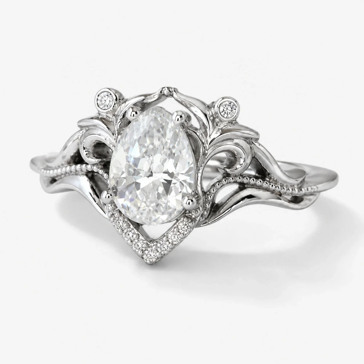 Witches Light Crystal Ring studio product photo