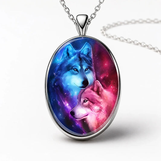 Wolf Spirit Guardian Necklace studio product photo