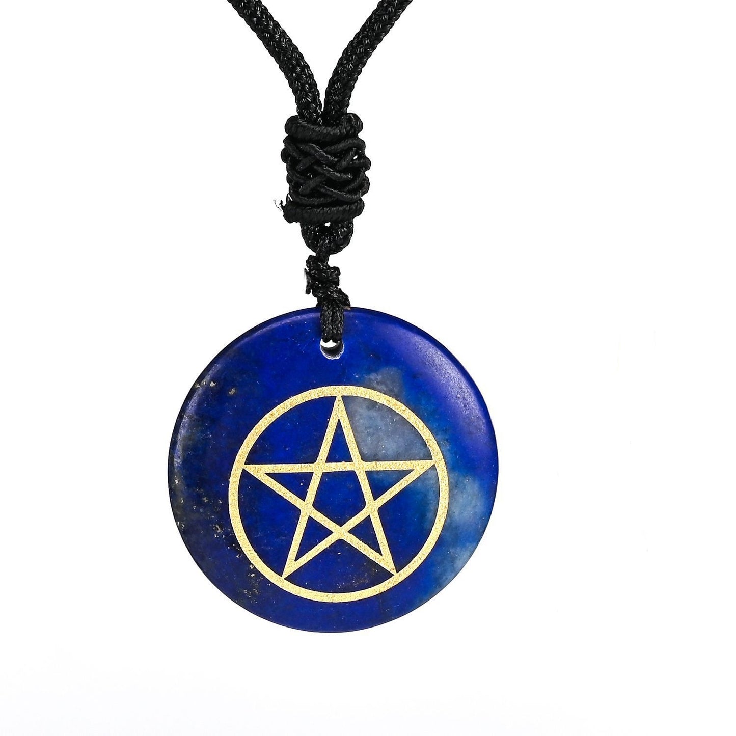 Natural Amethyst Pentacle Necklace