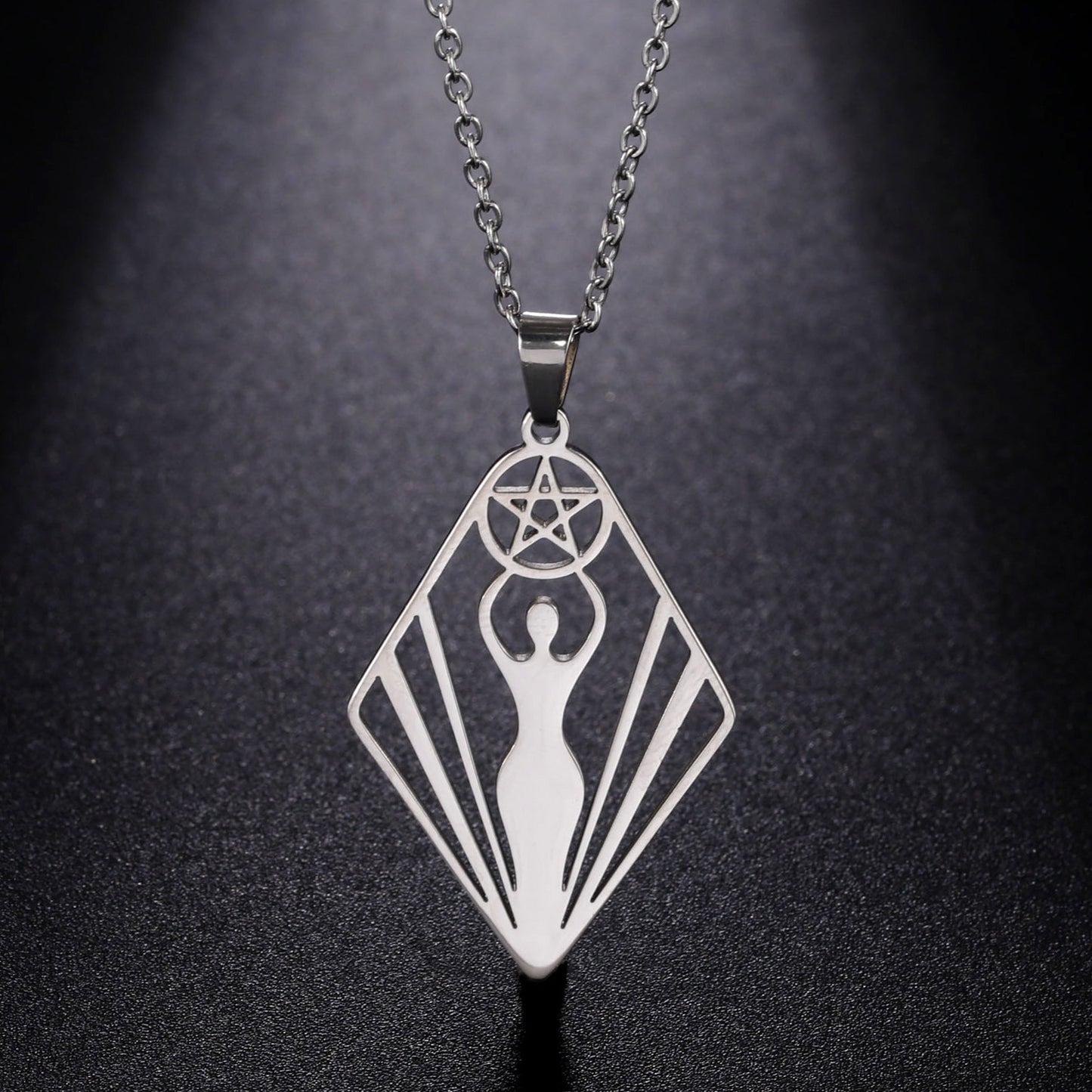 Divine Pentacle Goddess Necklace