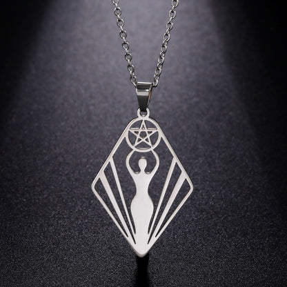 Divine Pentacle Goddess Necklace