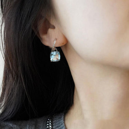 Astral Blue Zircon Earrings