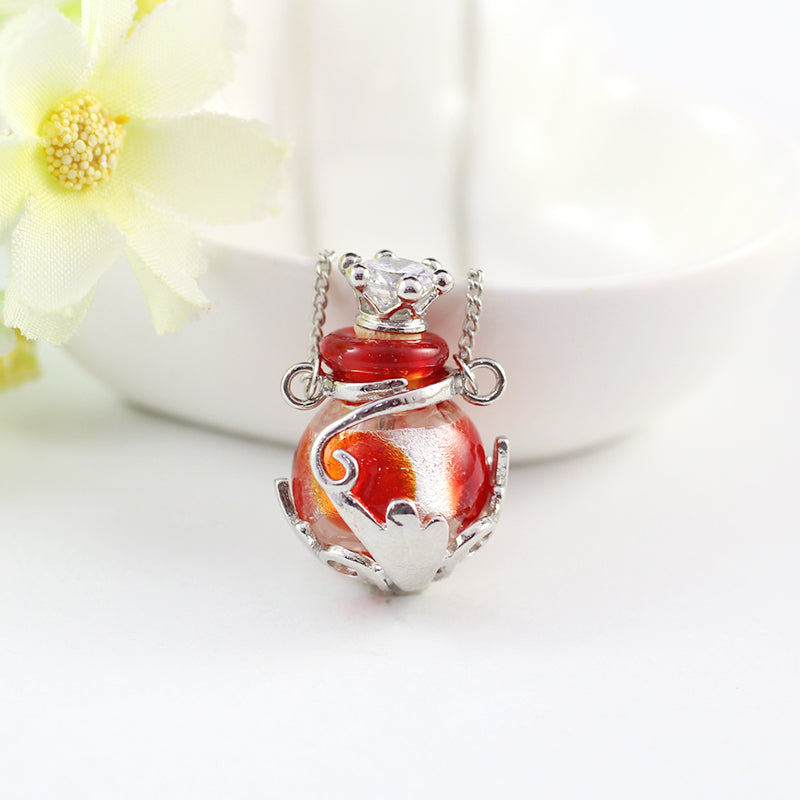 Mystic Crown Glaze Essential Oil Bottle Necklace