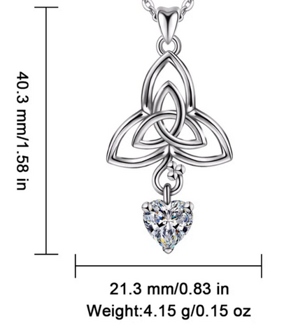 925 Silver Celtic Love Knot Necklace