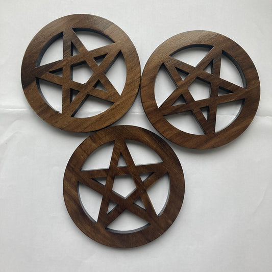 Wooden Altar Pentagram