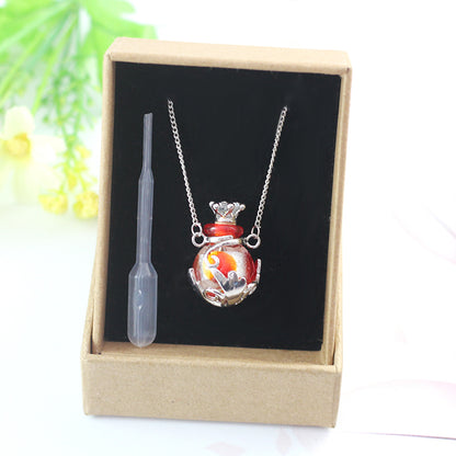 Mystic Crown Glaze Essential Oil Bottle Necklace