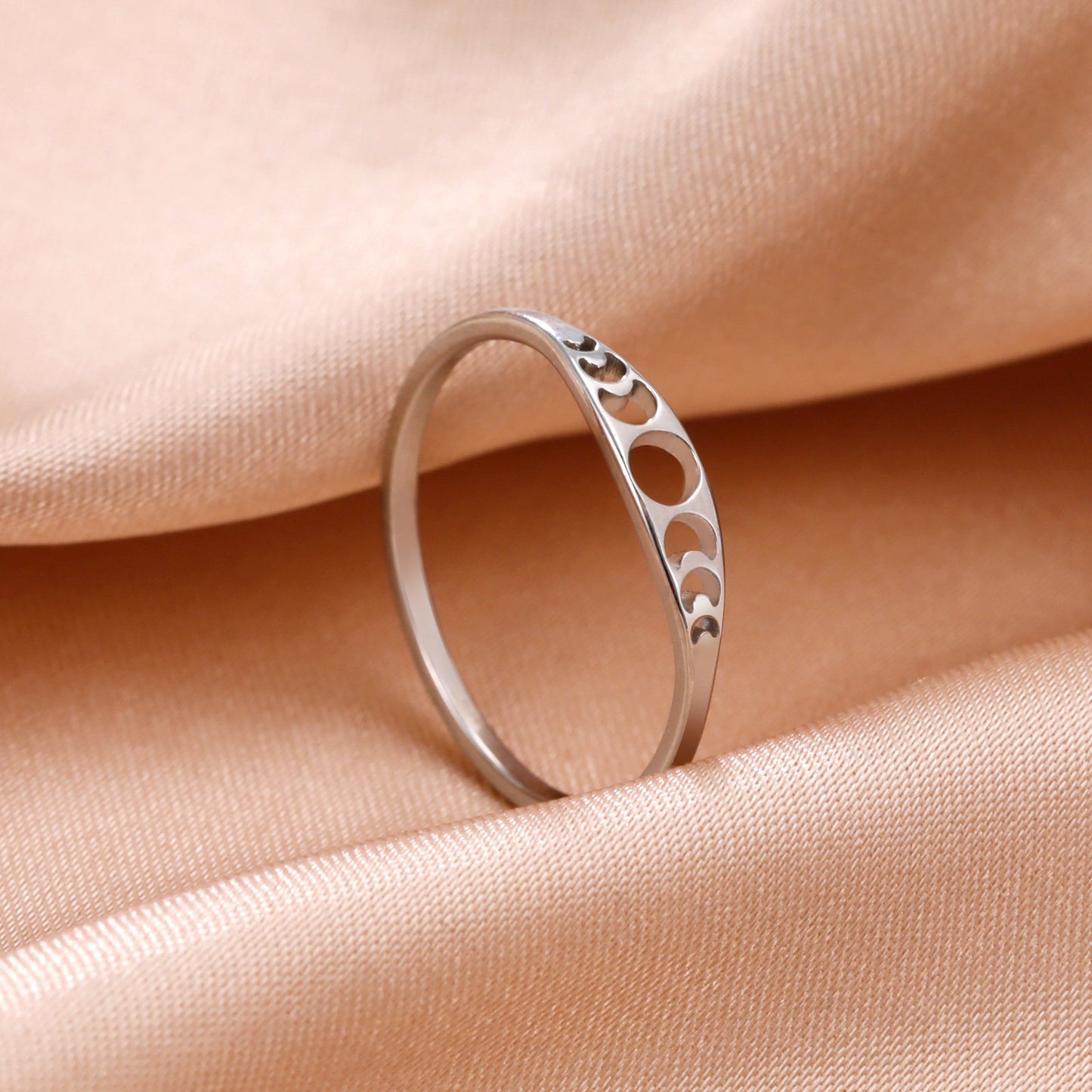 Mystical Triple Moon Goddess Ring