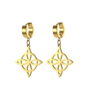 Gold earrings A