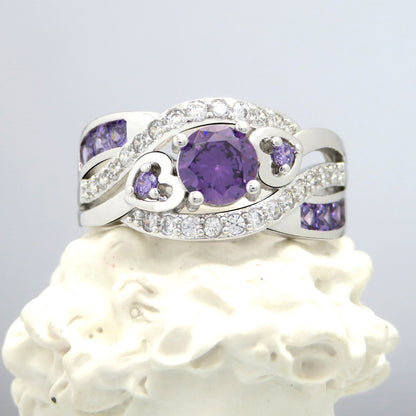 Majestic Amethyst and Diamond Ring