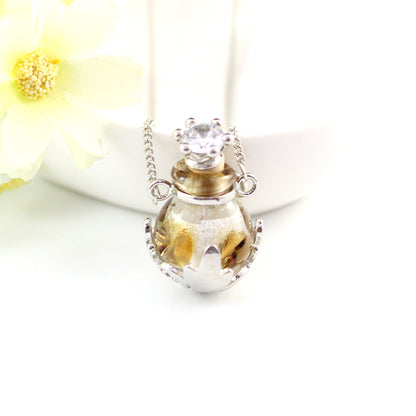 Mystic Crown Glaze Essential Oil Bottle Necklace