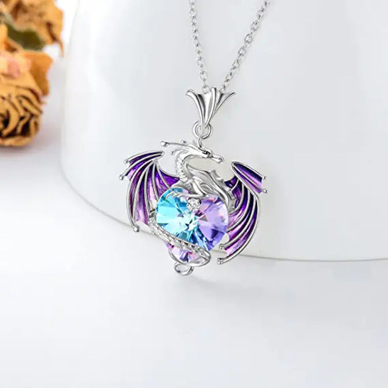 Amethyst Dragon Necklace