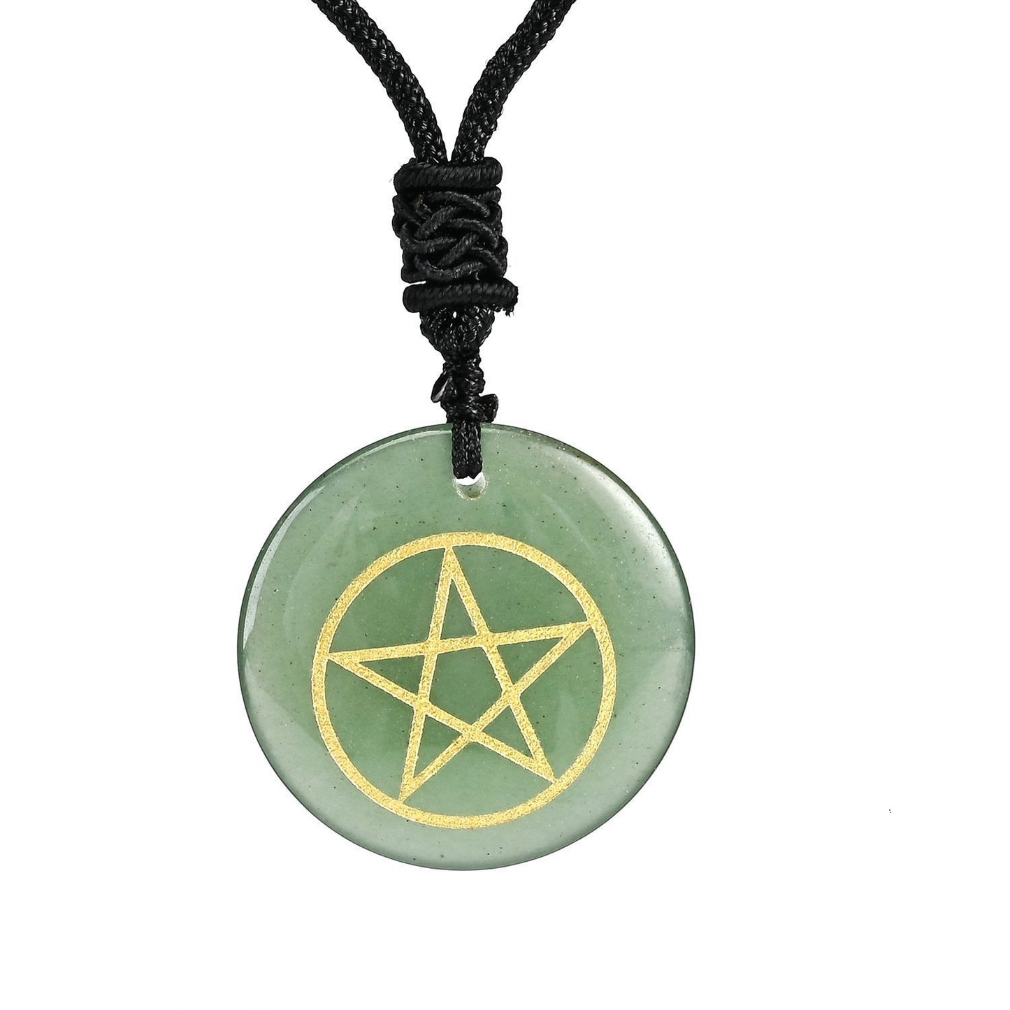 Natural Amethyst Pentacle Necklace