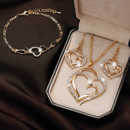 Frosty Wind Heart Jewelry Set