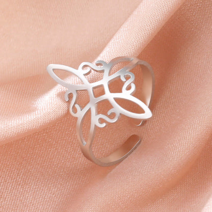 Witches Knot Shield Ring