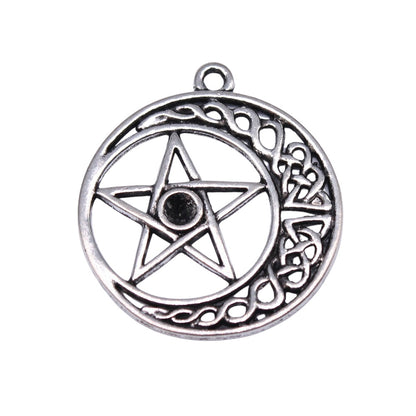 Shadow Magick Of Crescent Moon Star Pendant