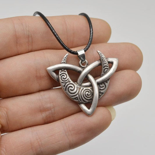 Mystic Moon Triquetra Necklace